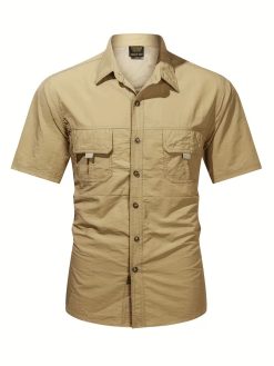 Men’s Quick-Dry Short-Sleeve Work Shirt